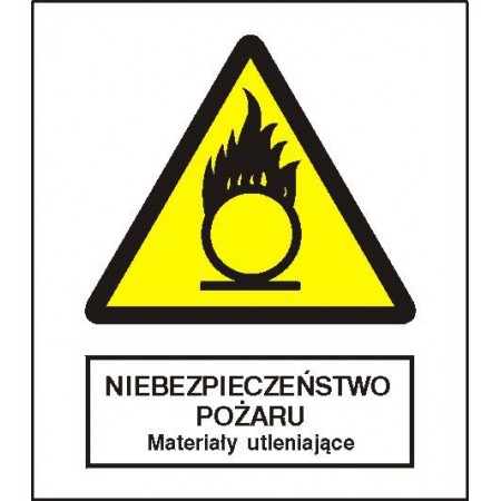 EG-tablice „Niebezpieczeństwo pożaru – Materiały utleniające”