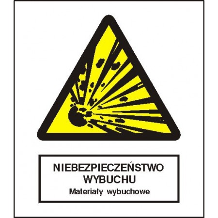 EG-tablice „Niebezpieczeństwo pożaru – Materiały wybuchowe