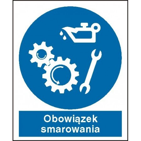 EG-tablice „Obowiązek smarowania”