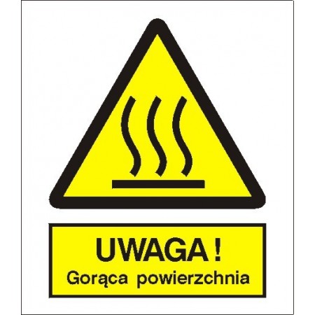 EG-tablice „Uwaga! Gorąca powierzchnia”