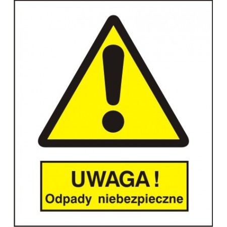 EG-tablice „Ostrzeżenie przed niebezpiecznymi odpadami”