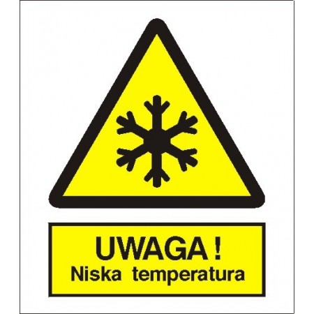EG-tablice „Ostrzeżenie przed niską temperaturą”