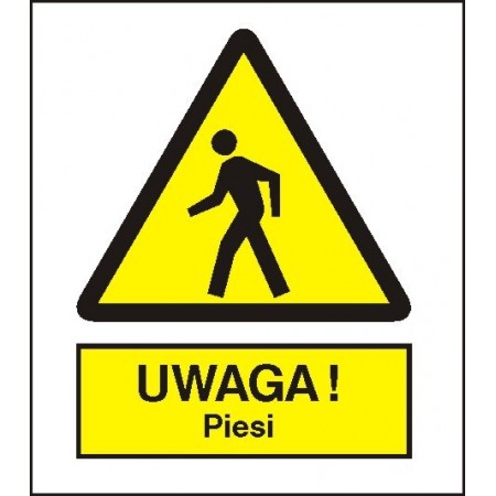EG-tablice „Ostrzeżenie przed pieszymi”