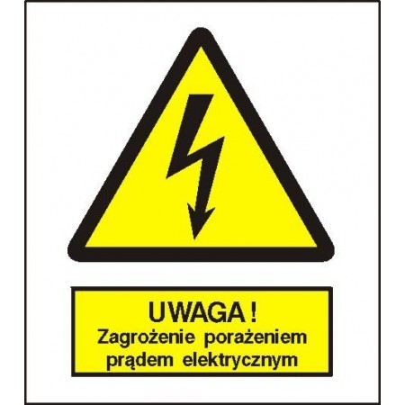 EG-tablice „Ostrzeżenie przed porażeniem prądem elektrycznym”