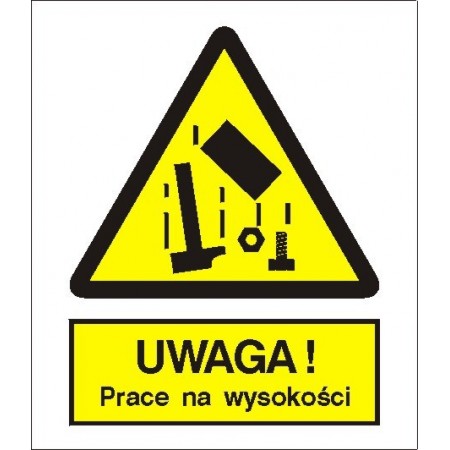 EG-tablice „Ostrzeżenie przed pracami na wysokości”