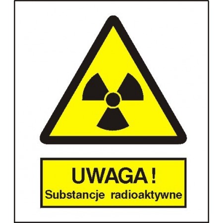 EG-tablice „Ostrzeżenie przed substancjami radioaktywnymi”