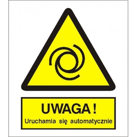 EG-tablice „Ostrzeżenie przed uruchamianiem automatycznym”