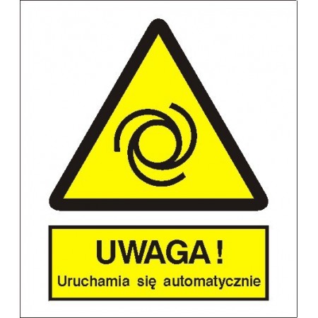 EG-tablice „Ostrzeżenie przed uruchamianiem automatycznym”