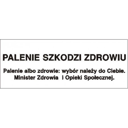 EG-tablice „Palenie szkodzi zdrowiu”