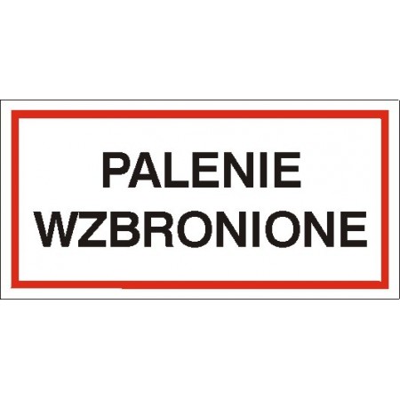 EG-tablice „Palenie wzbronione” pozioma