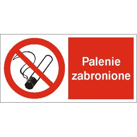 EG-tablice „Palenie zabronione” pozioma