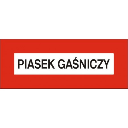 EG-tablice „Piasek gaśniczy” pozioma