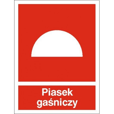 EG-tablice „Piasek gaśniczy” pionowa