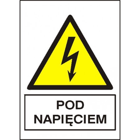 EG-tablice magnetyczna „POD NAPIĘCIEM”