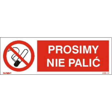 EG-tablice „Prosimy nie palić”