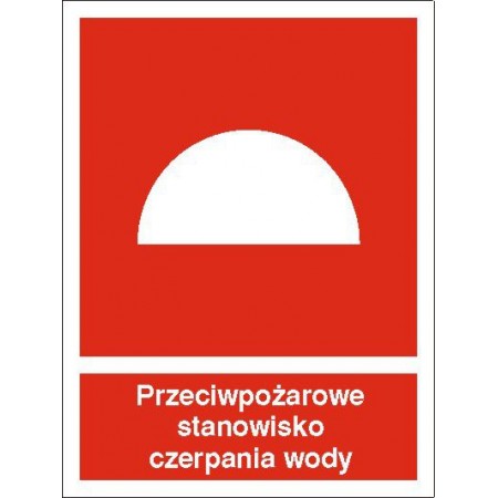 EG-tablice „Przeciwpożarowe stanowisko czerpania wody”