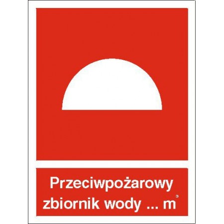 EG-tablice „Przeciwpożarowy zbiornik wody”