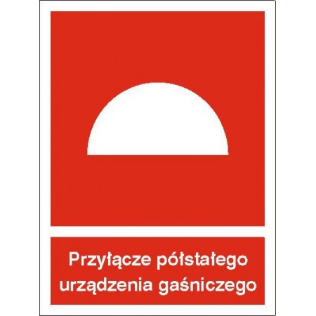 EG-tablice „Przyłącze półstałego urządzenia gaśniczego”