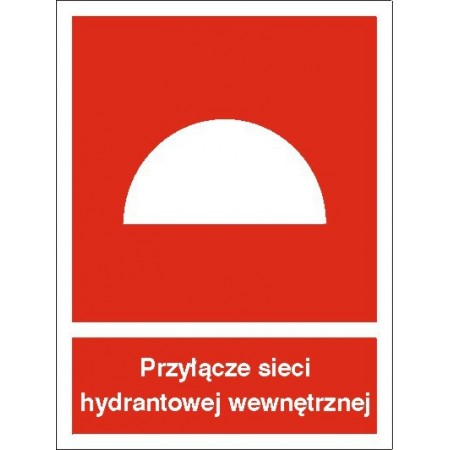 EG-tablice „Przyłącze sieci hydrantowej wewnętrznej”