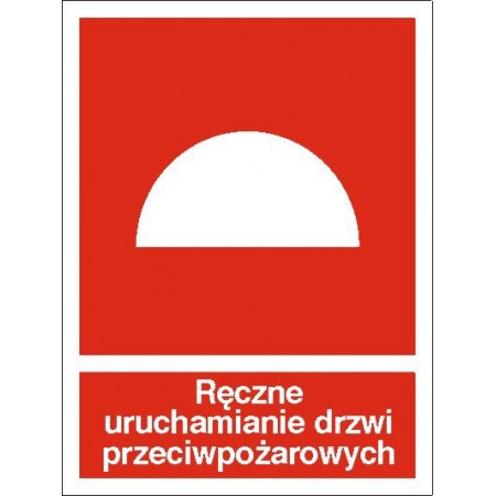 EG-tablice „Ręczne uruchamianie drzwi przeciwpożarowych”