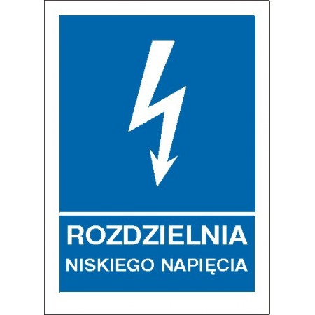 EG-tablice „Rozdzielnia niskiego napięcia” pionowa