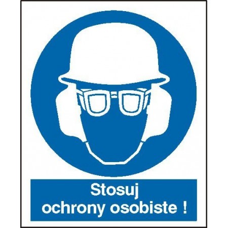 EG-tablice „Stosuj ochrony osobiste”
