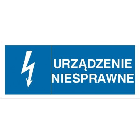 EG-tablice „Urządzenie niesprawne” pozioma