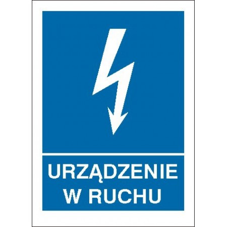 EG-tablice „Urządzenie w ruchu”