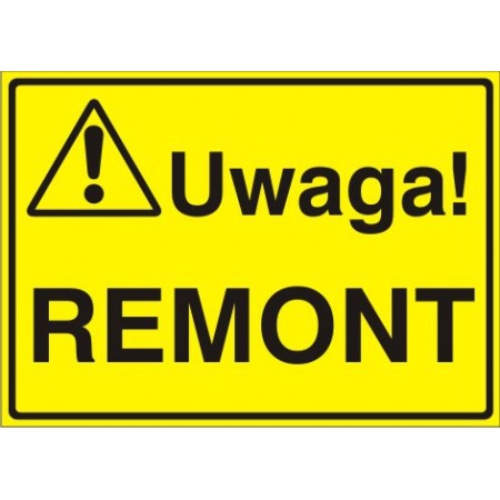 EG-tablice „Uwaga! Remont”