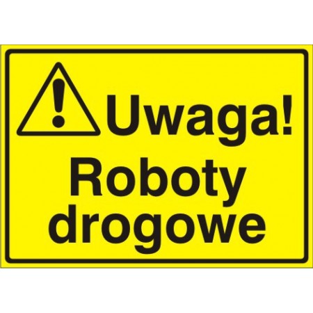 EG-tablice „Uwaga! Roboty drogowe”