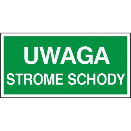 EG-tablice „Uwaga strome schody”