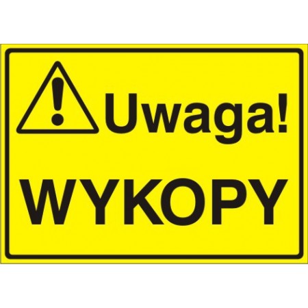 EG-tablice „Uwaga! Wykopy”