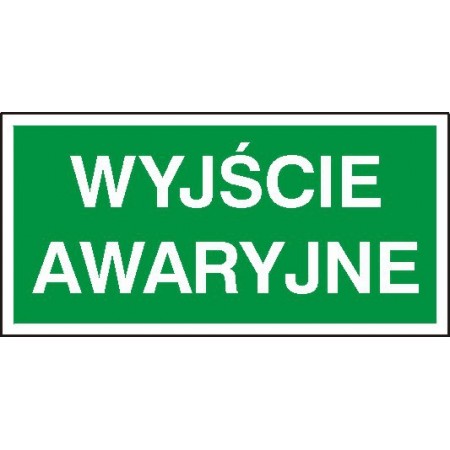 EG-tablice „Wyjście awaryjne”