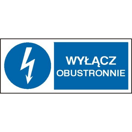 EG-tablice „Wyłącz obustronnie” pozioma