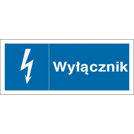 EG-tablice „Wyłącznik” pozioma