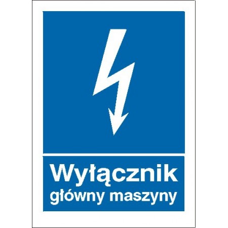 EG-tablice „Wyłącznik główny maszyny”