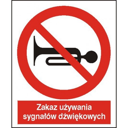 EG-tablice „Zakaz używania sygnału dźwiękowego”