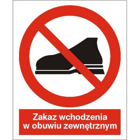 EG-tablice „Zakaz wchodzenia w obuwiu zewnętrznym”