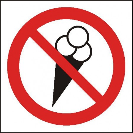 EG-tablice „Zakaz wchodzenia z lodami”