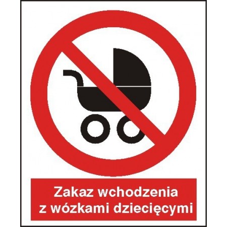 EG-tablice „Zakaz wchodzenia z wózkami dziecięcymi”