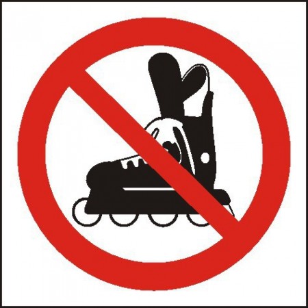 EG-tablice „Zakaz wjazdu na rolkach”