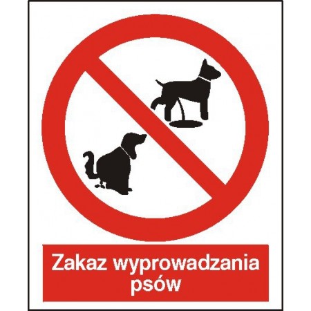 EG-tablice „Zakaz wyprowadzania psów”