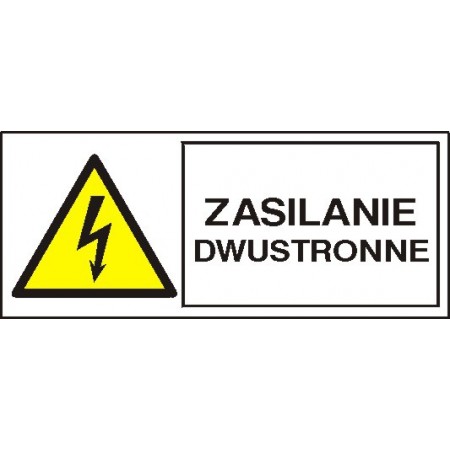 EG-tablice „Zasilanie dwustronne” pozioma