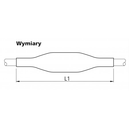 Mufa termokurczliwa przelotowa do kabli i przewodów energetycznych