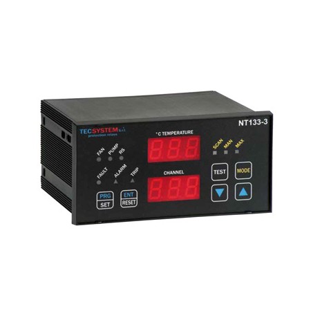 Przekaźnik do pomiaru temperatury dla transformatorów wysokiego napięcia NT133. Wewnętrzne wyjście komunikacyjne RS485 M