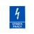 EG-tablica ostrzegawcza pionowa „Strefa pracy” – znak elektryczny BHP