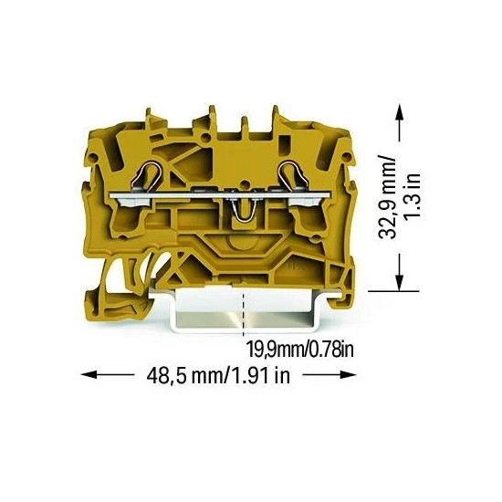 Złączka przelotowa do zastosowań Ex e II 2,5 mm