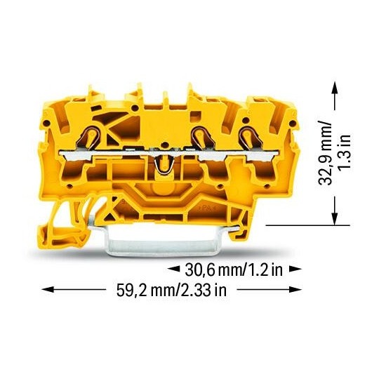 Złączka przelotowa do zastosowań Ex e II 2,5 mm