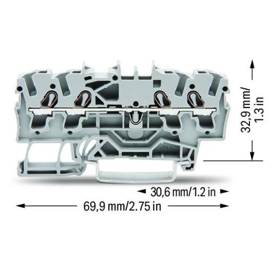 Złączka przelotowa do zastosowań Ex e II 2,5 mm