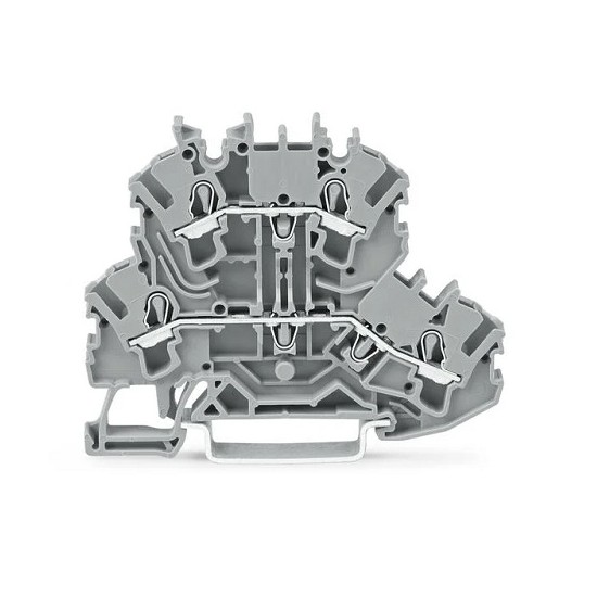 Złączka dwupiętrowa, 4-przewodowa złączka przelotowa 2,5 mm